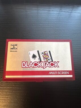 Nintendo BLACK JACK Multi Screen Handheld - Red and Silver